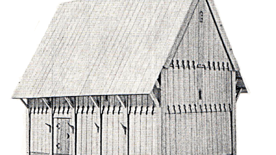 Modellhafte Rekonstuktion der Kapelle (nach Witt)